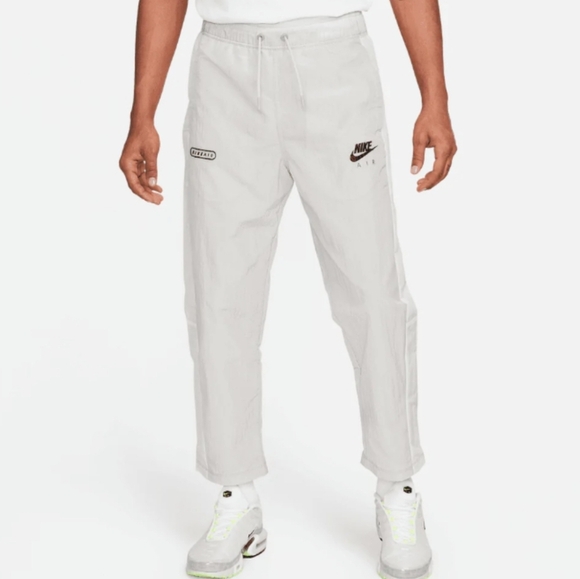 Nike Wind Track Pants Nylon Beige Gray XL - Picture 1 of 11